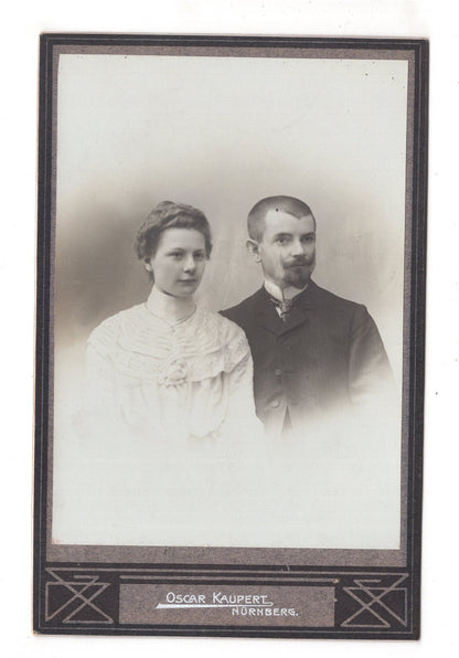 Fotografie Feines Paar - Nürnberg um 1900 / CAB X-24