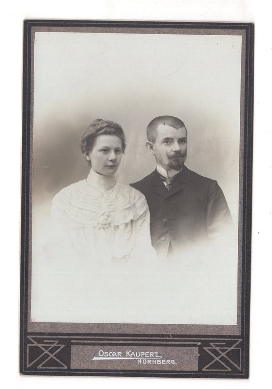 Fotografie Feines Paar - Nürnberg um 1900 / CAB X-24