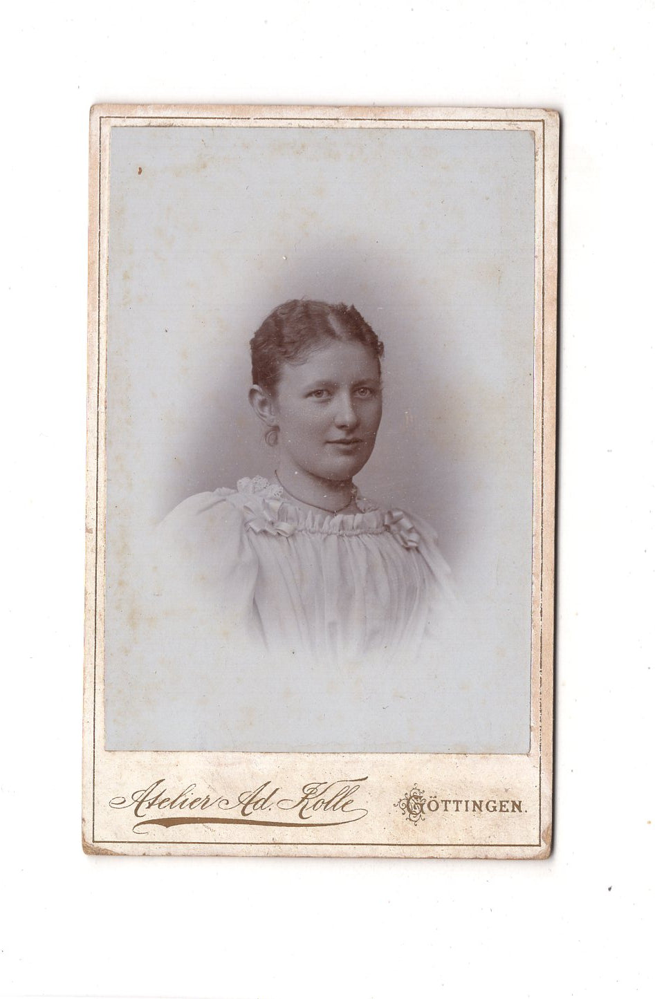 Fotografie Damenportrait - Göttingen 1890er / CDV C1-15