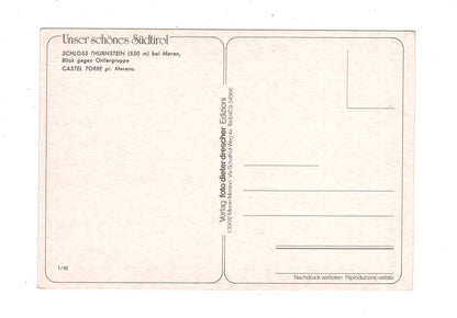 Ansichtskarte Schloss Thurnstein bei Meran / Italien / N1-57