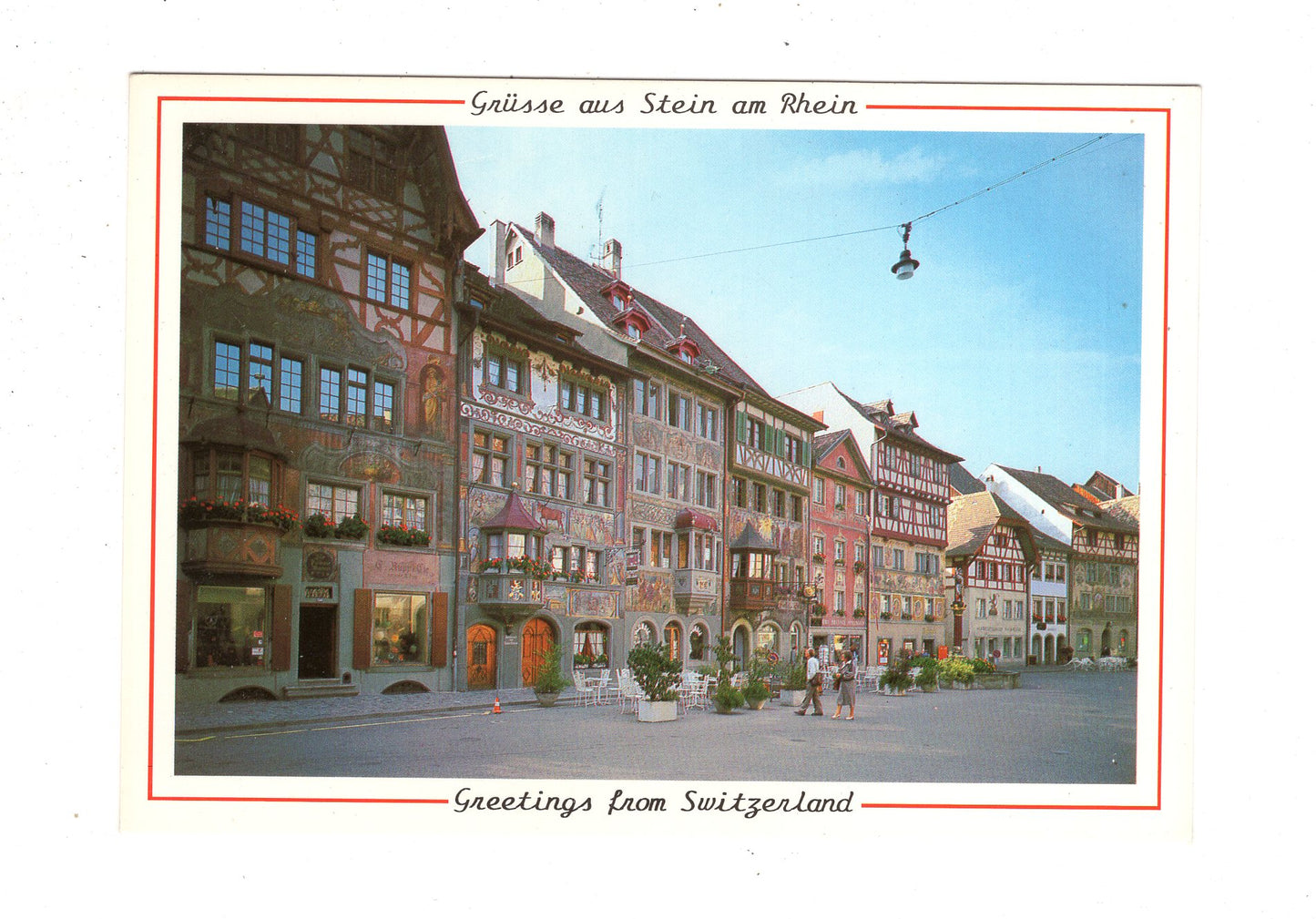 Ansichtskarte Stein am Rhein / Marktplatz / Schweiz