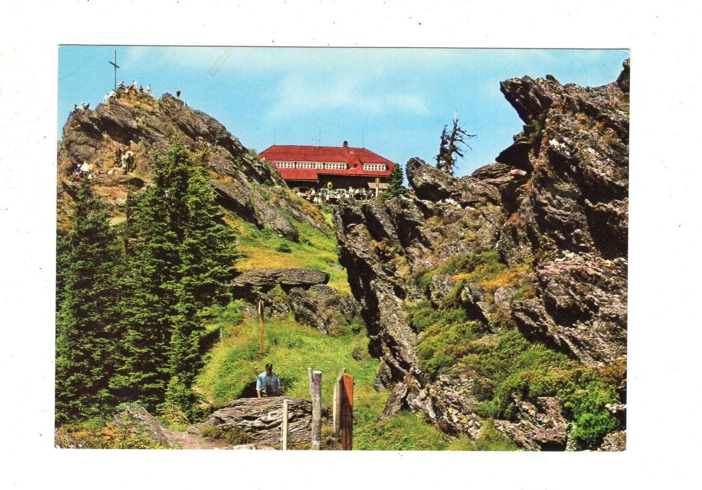 Ansichtskarte Bayerischer Wald / Schutzhaus auf dem Großen Osser / K1-51