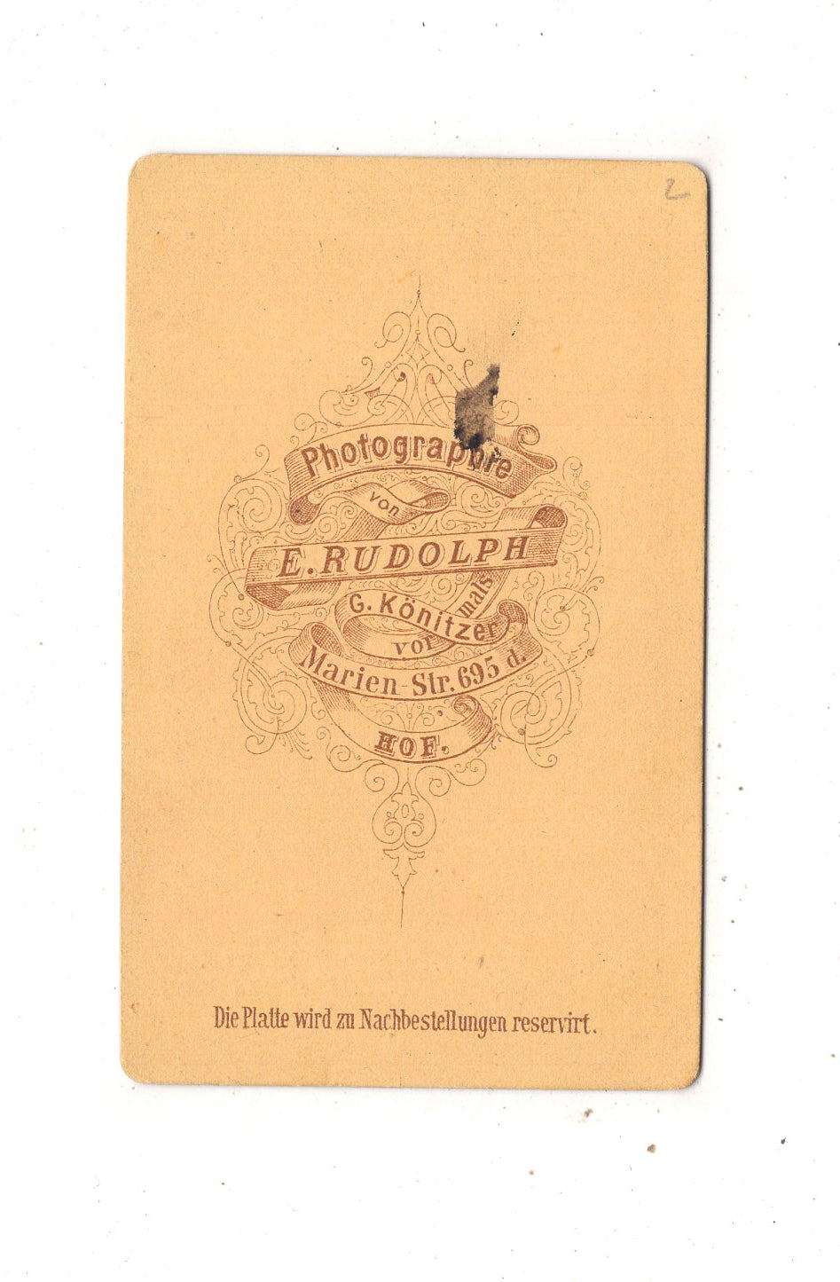 Fotografie Damenportrait - Hof 1870er