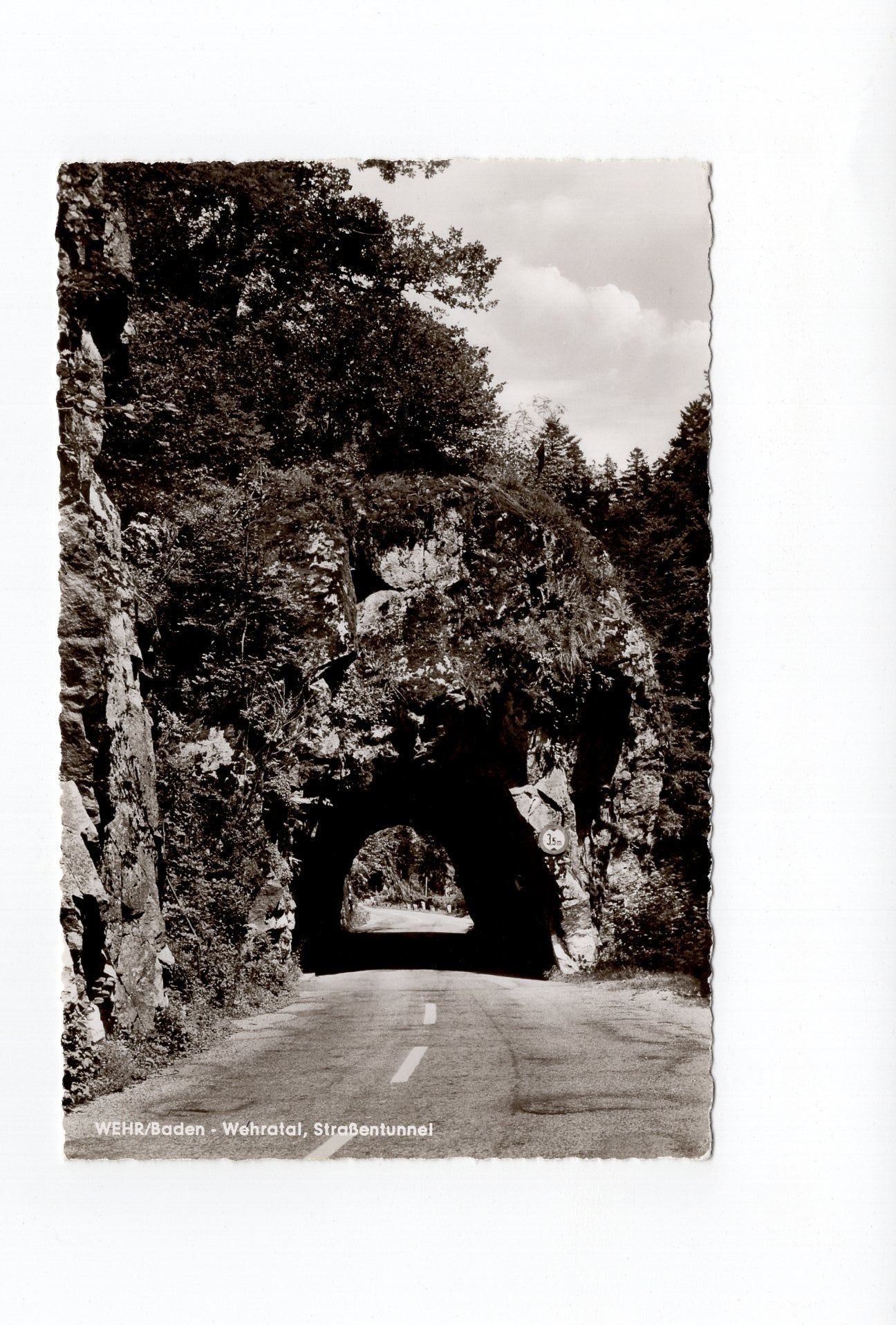 Ansichtskarte Wehr / Baden / Wehratal / Straßentunnel