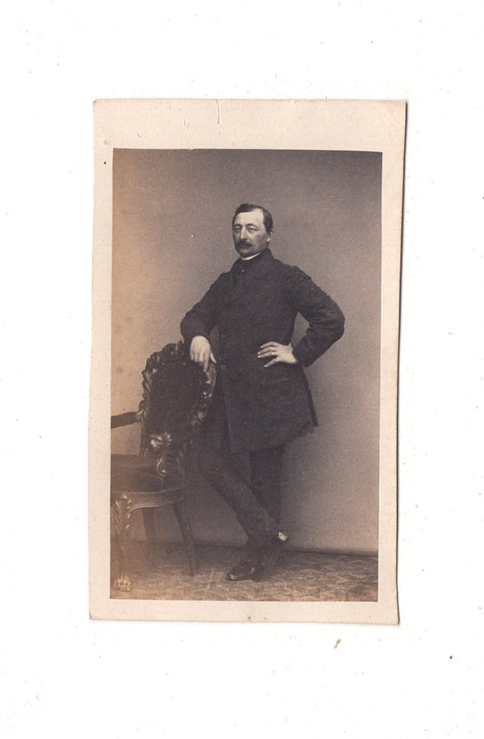 Fotografie Feiner Herr - unbekannter Ort um 1860