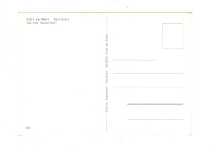 Ansichtskarte Stein am Rhein / Marktplatz / Schweiz