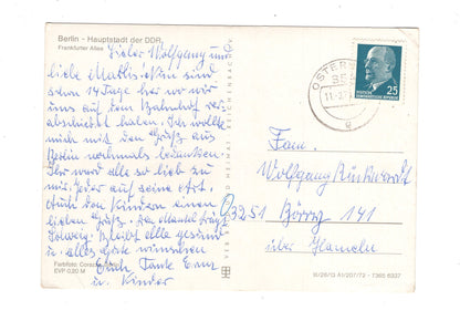 Ansichtskarte Berlin / DDR / Frankfurter Allee