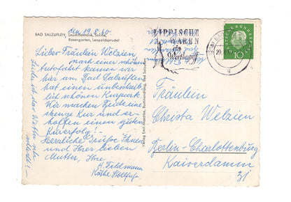 Ansichtskarte Bad Salzuflen / Rosengarten +++ / J1-59