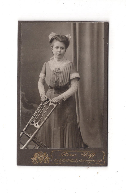 Fotografie Feines junges Mädchen - Elberfeld 1900er