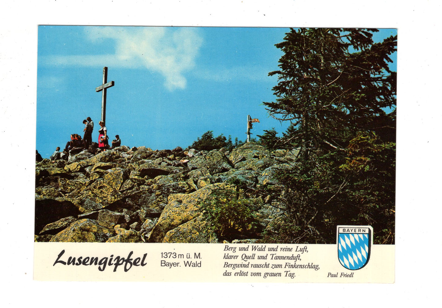 Ansichtskarte Bayerischer Wald / Lusengipfel / K1-51