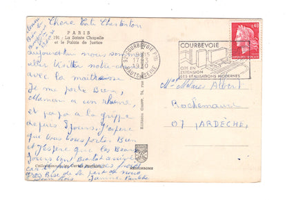 Ansichtskarte Paris / La Sainte-Chapelle / le Palais de Justice / Frankreich