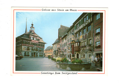 Ansichtskarte Stein am Rhein / Rathausplatz / Schweiz
