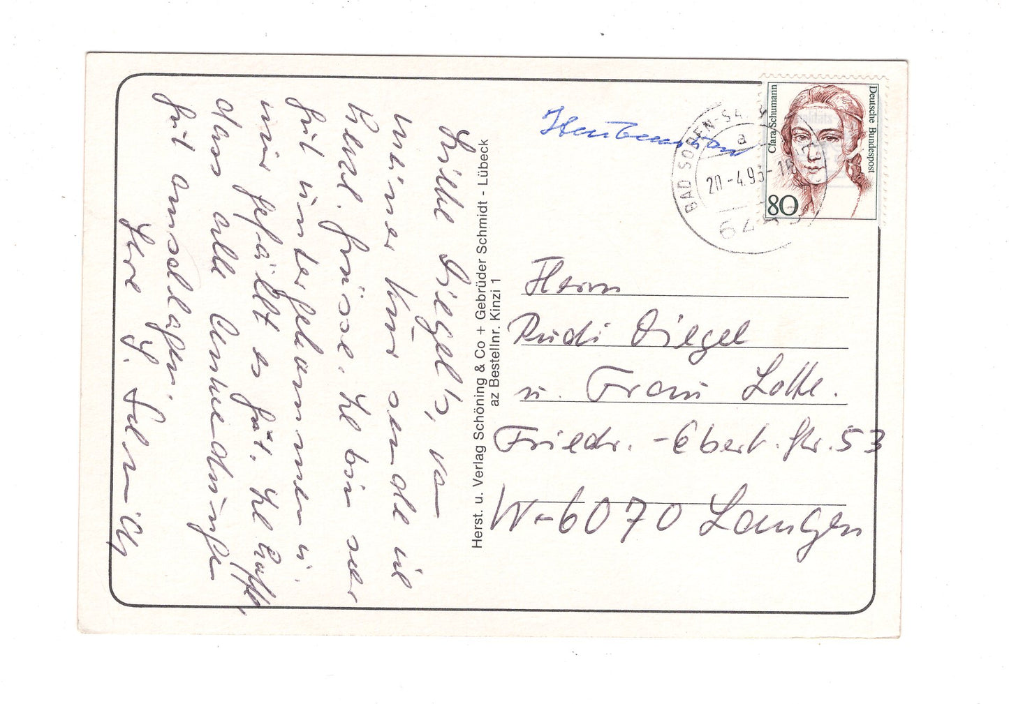 Ansichtskarte Kinzigtal zwischen Vogelsberg und Spessart / H1-64