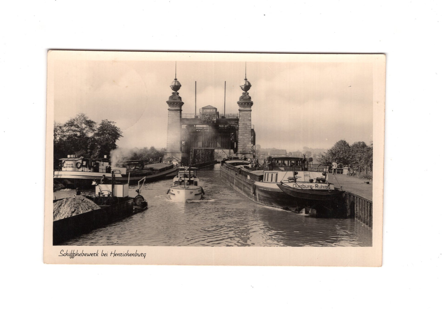 Ansichtskarte Schiffshebewerk bei Henrichenburg