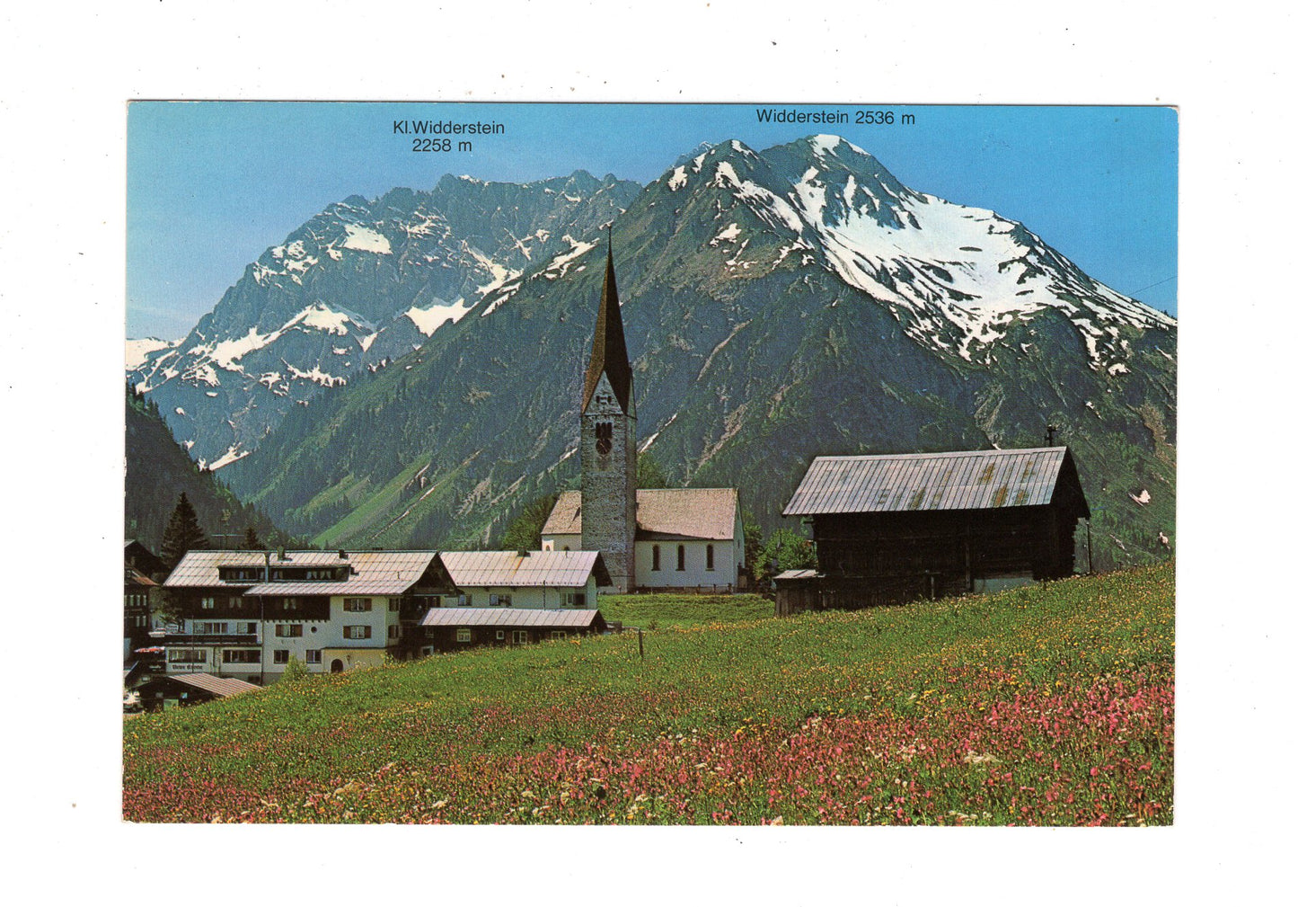 Ansichtskarte Mittelberg im Kleinwalsertal / Österreich