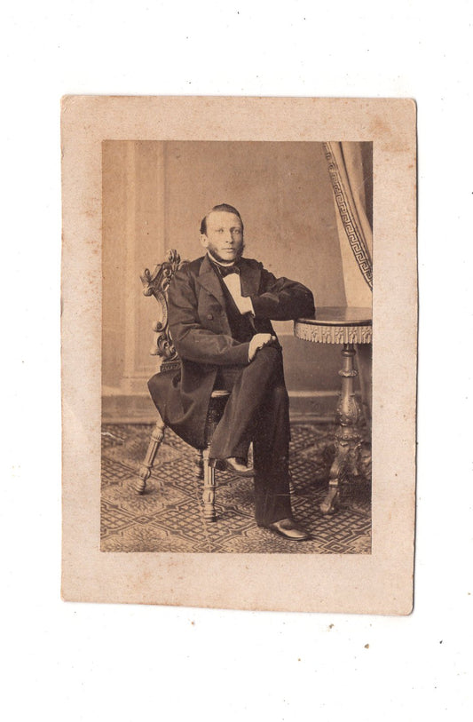 Fotografie Feiner Herr / benannt - unbekannter Ort um 1860