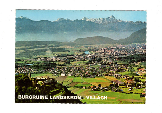 Ansichtskarte Villach / Burgruine Landskron / Kärnten / Österreich