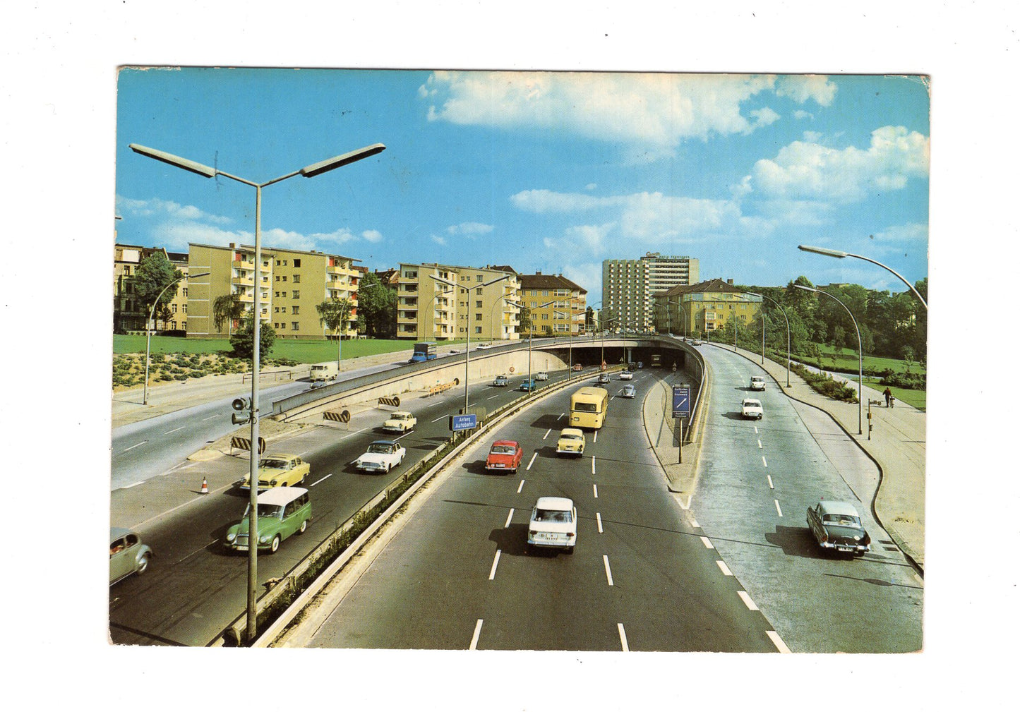 Ansichtskarte Berlin-Halensee / Stadtautobahn