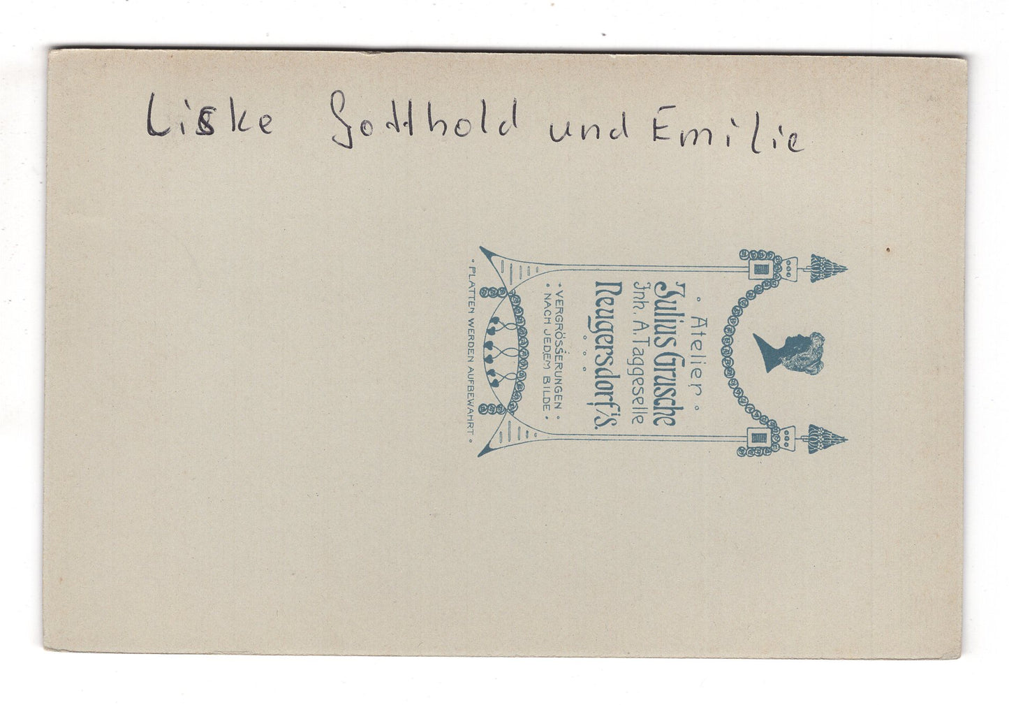 Fotografie Feines Paar / benannt - Neugersdorf 1900er / CAB X-24