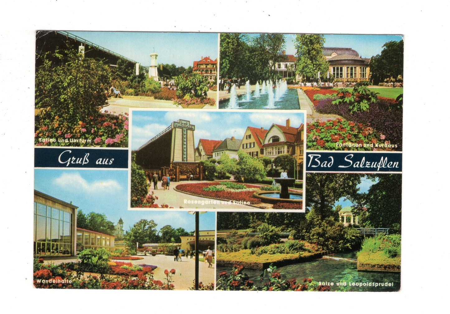 Ansichtskarte Bad Salzuflen / Fontänen und Kurhaus +++ / J1-59