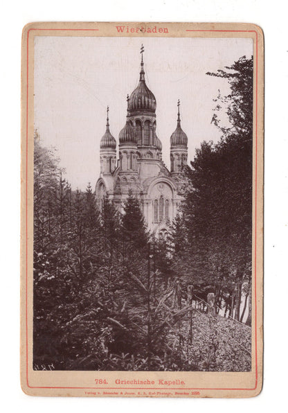 Fotografie Wiesbaden / Griechische Kapelle - 1895 / CAB V-22