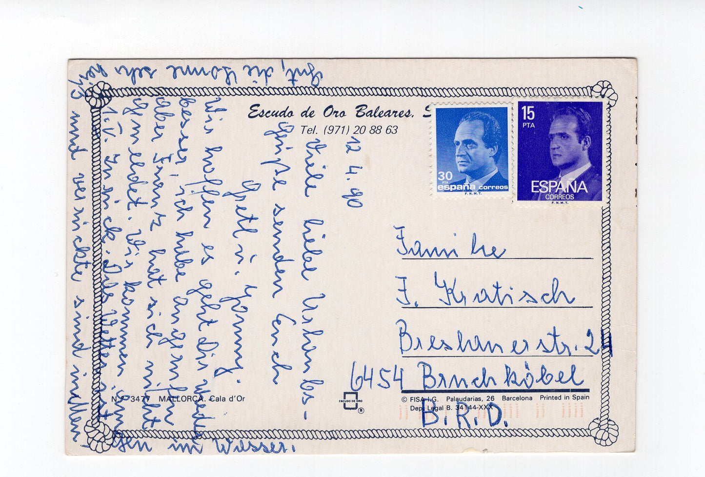 Ansichtskarte Mallorca / Cala d´Or / Spanien