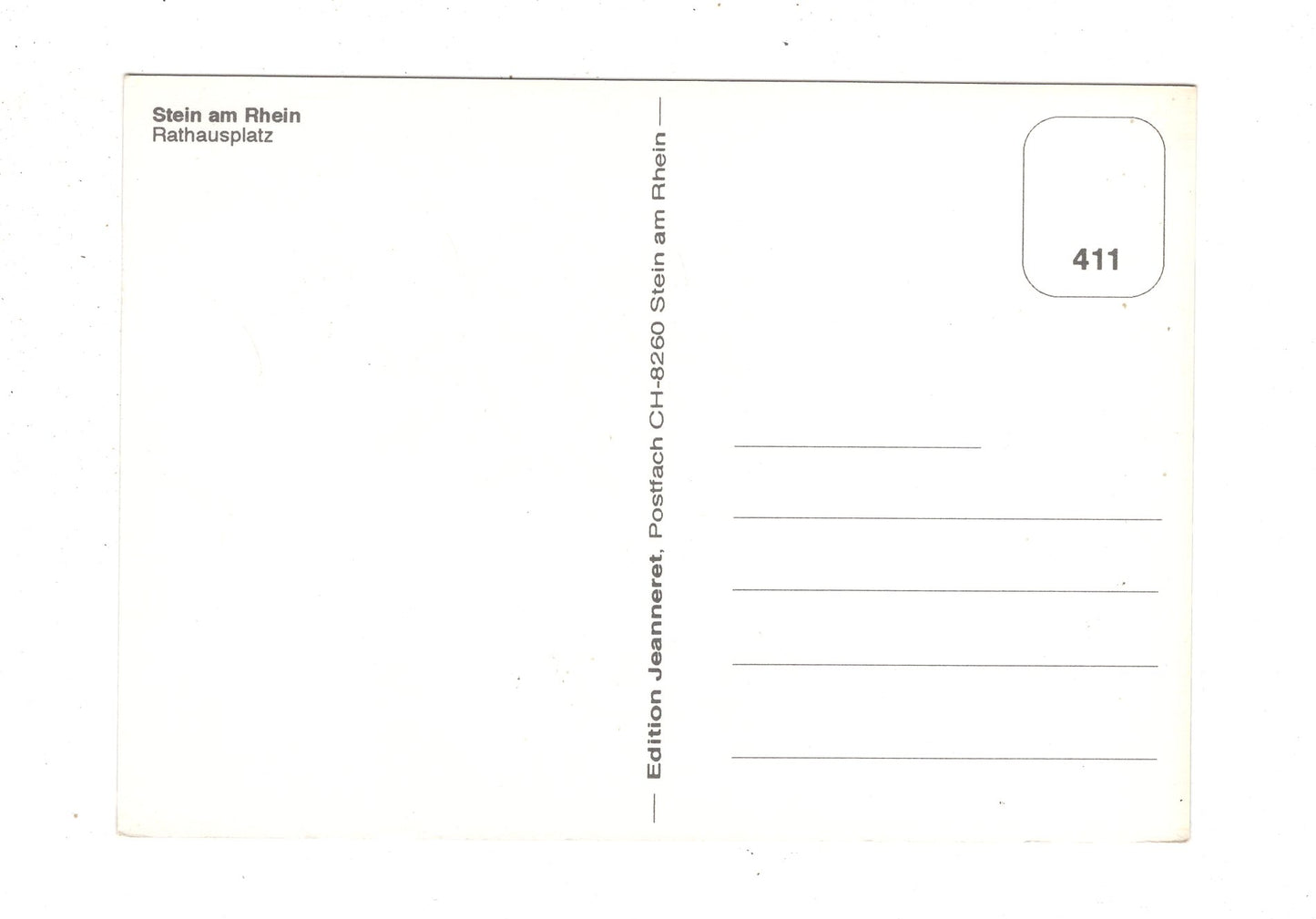 Ansichtskarte Stein am Rhein / Rathausplatz / Schweiz