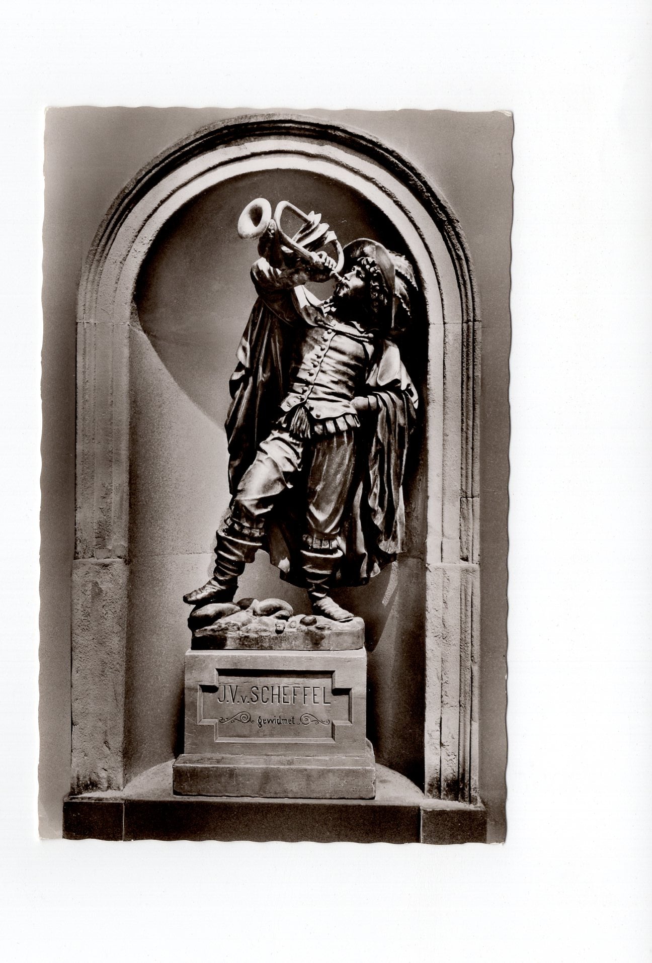 Ansichtskarte Säckingen am Rhein / Trompeter-Denkmal