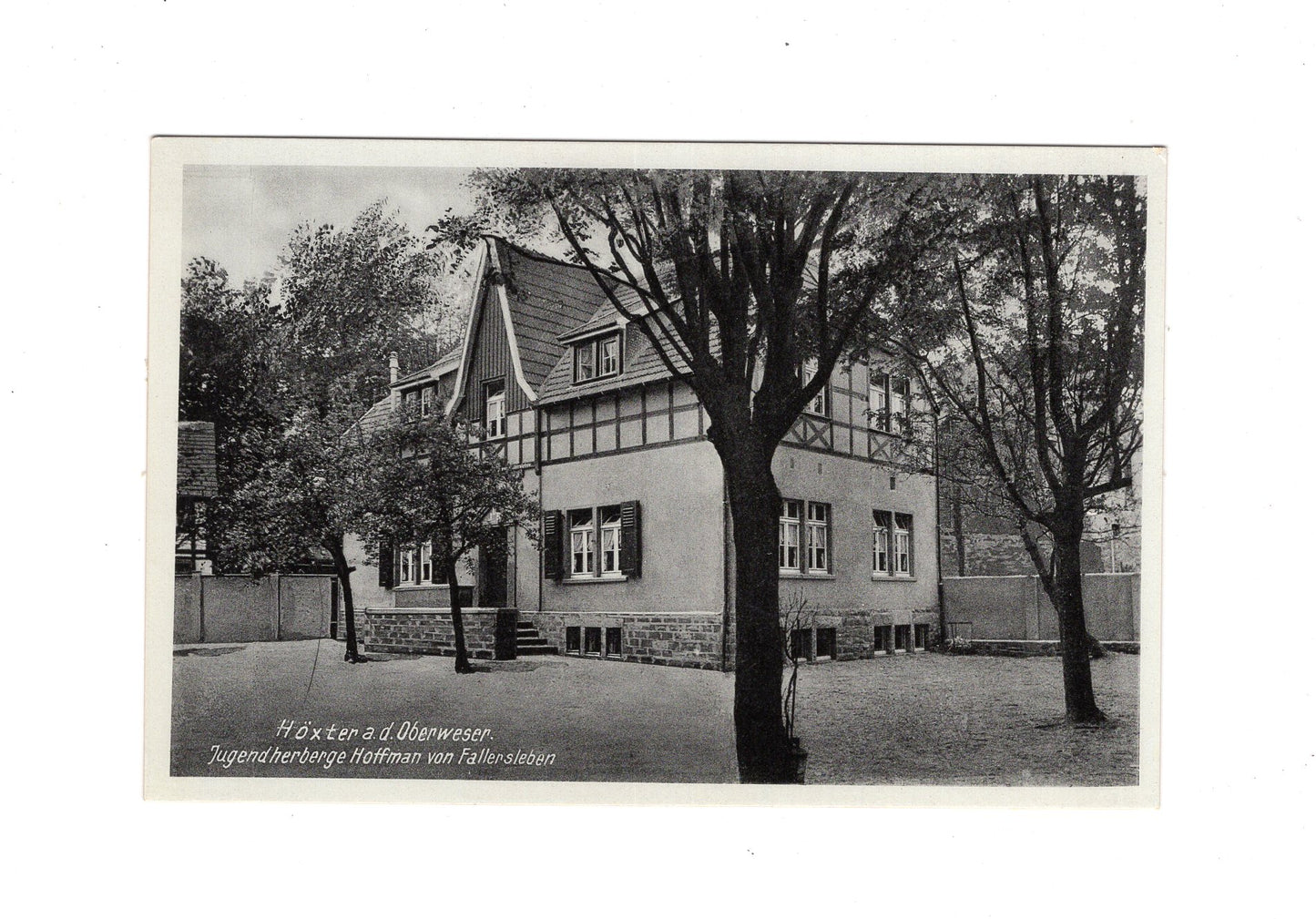 Ansichtskarte Höxter an der Oberweser / Jugendherberge Hoffmann von Fallersleben
