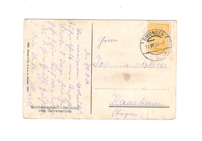 Ansichtskarte Gmunden / Salzkammergut / Österreich - 1924