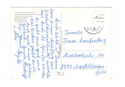 Ansichtskarte Bayerischer Wald / Racheldiensthütte / K1-51