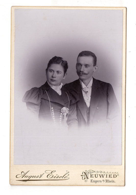 Fotografie Feines Paar - Neuwied / Engers 1890er / CAB X-24