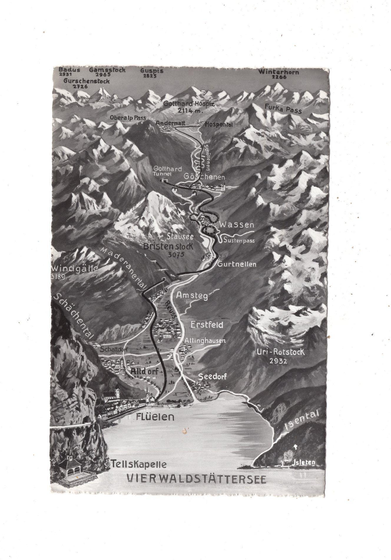 Ansichtskarte Tellskapelle / Vierwaldstättersee / Schweiz