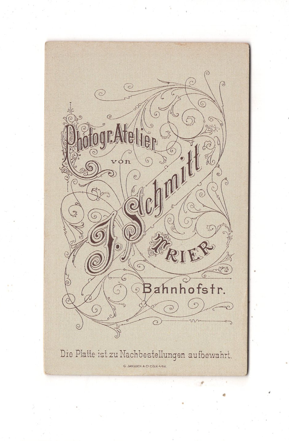 Fotografie Damenportrait - Trier 1890er