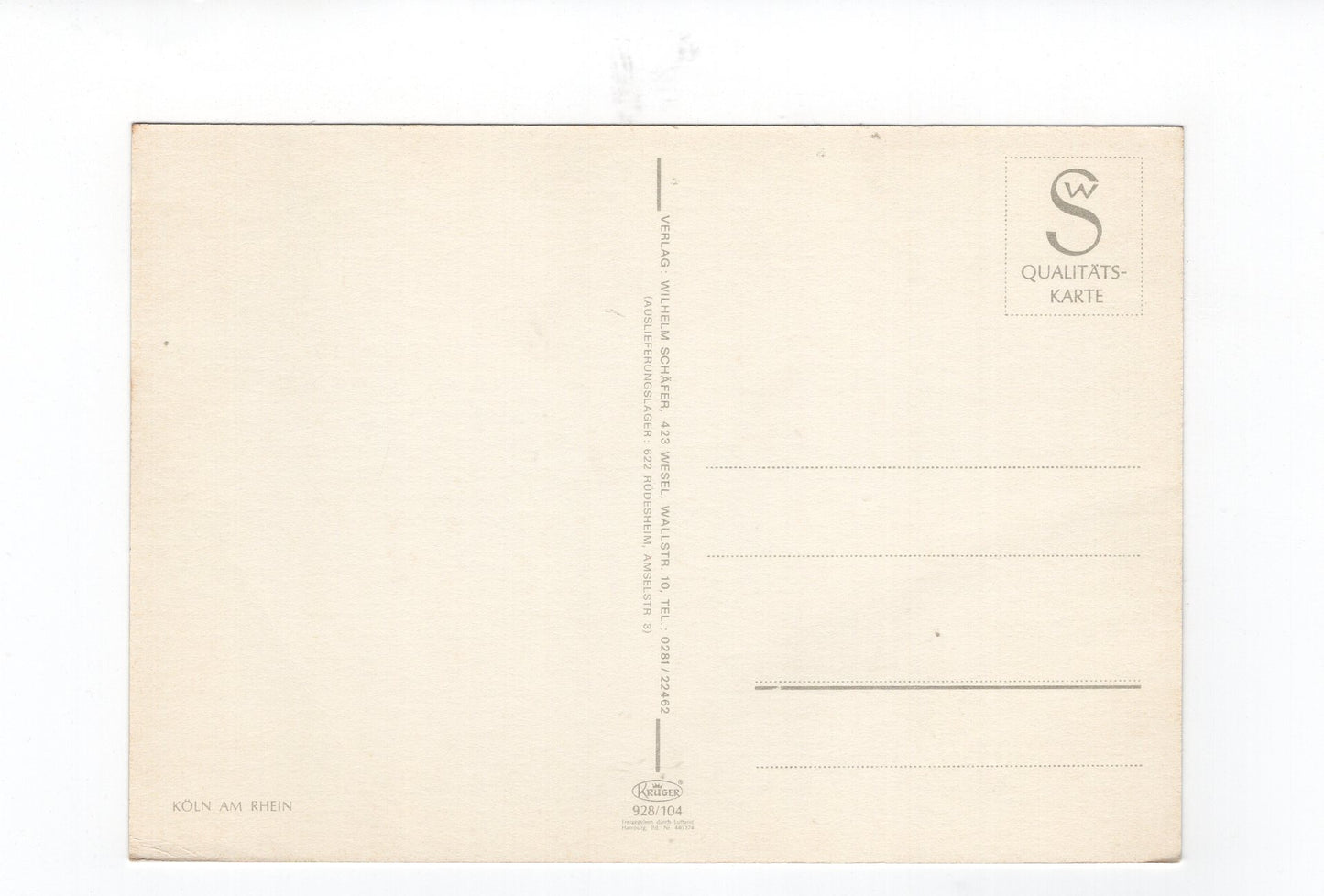 Ansichtskarte Köln am Rhein