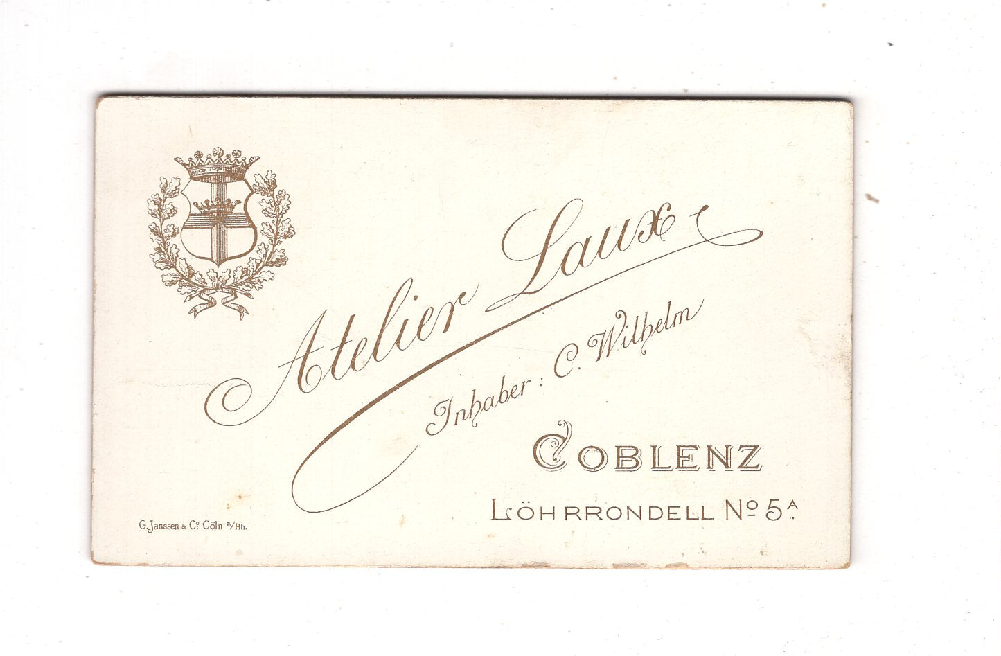 Fotografie Feines junges Mädchen - Koblenz 1890er / CDV N1-01