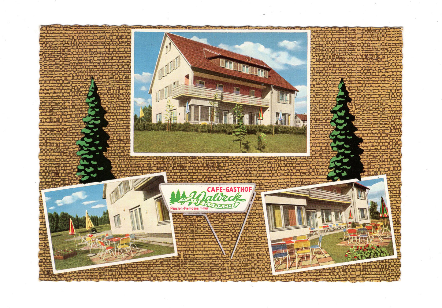 Ansichtskarte Café-Gasthof Waldeck / Kaisersbach