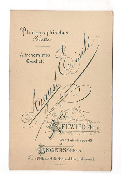 Fotografie Feines Paar - Neuwied / Engers 1890er / CAB X-24