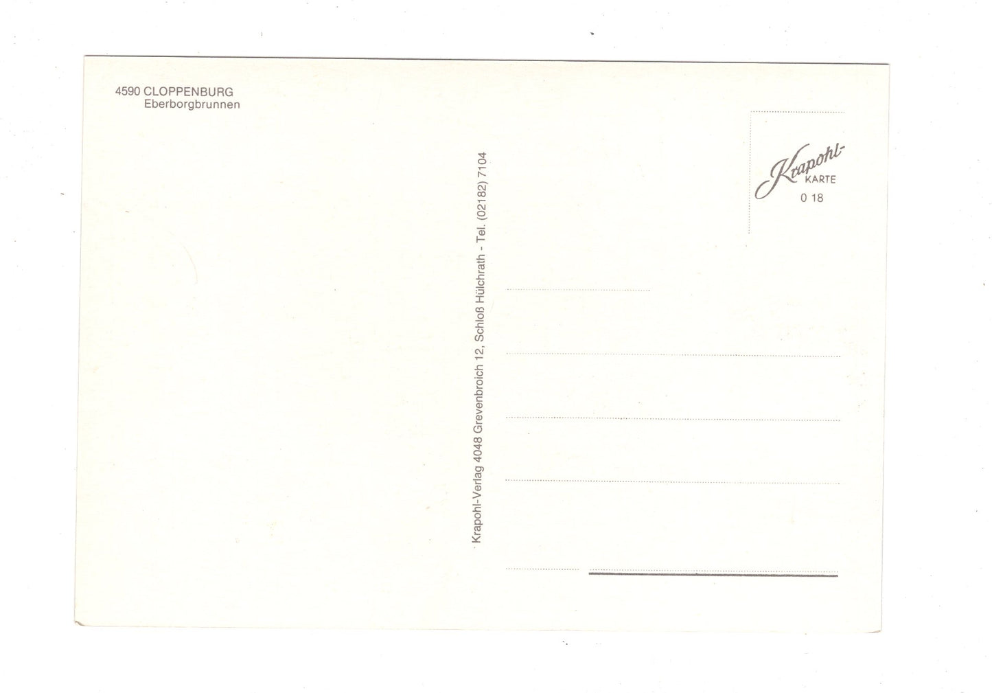 Ansichtskarte Cloppenburg / Eberborgbrunnen / I1-63