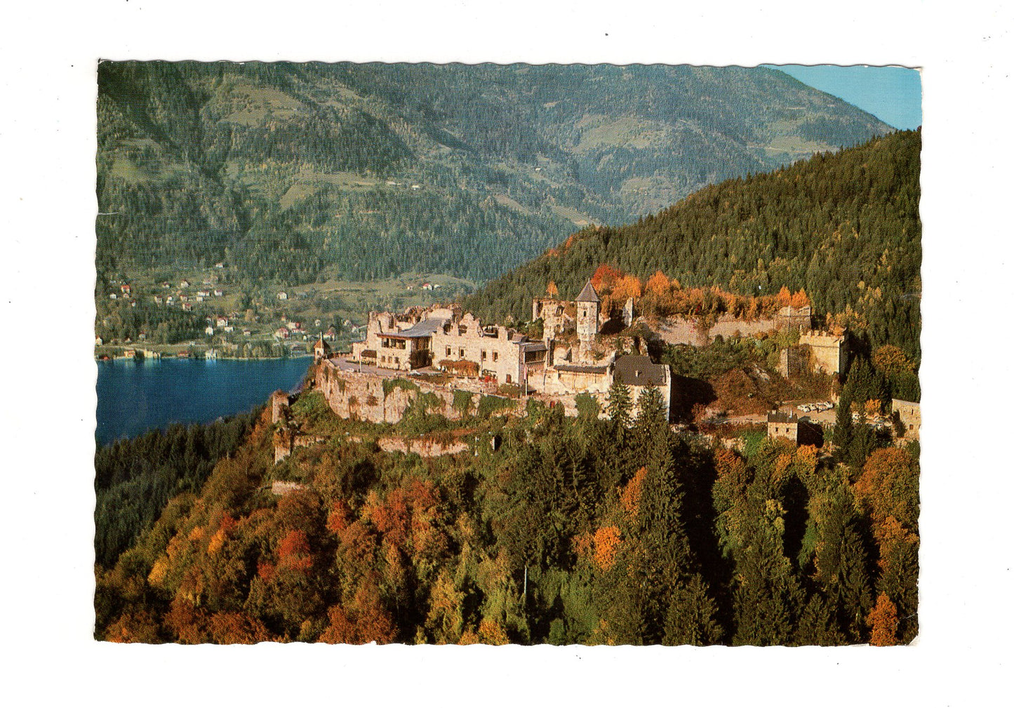 Ansichtskarte Burgruine Landskron / Ossiacher See / Kärnten / Österreich