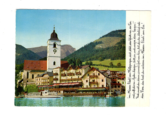 Ansichtskarte St. Wolfgang am See / Weißes Rössl / Salzkammergut / Österreich