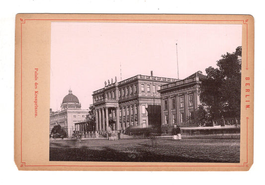 Fotografie Berlin / Palais des Kronprinzen - 1890er / CAB V-22