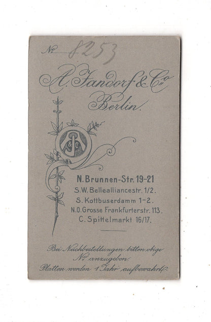 Fotografie Feines junges Mädchen - Berlin 1900er