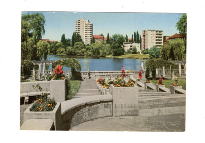 Ansichtskarte Berlin / Lietzensee mit Hochhaus