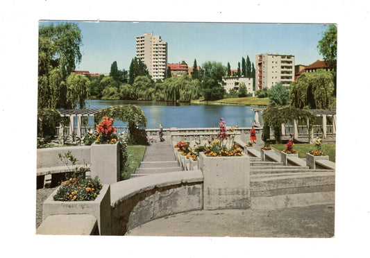 Ansichtskarte Berlin / Lietzensee mit Hochhaus