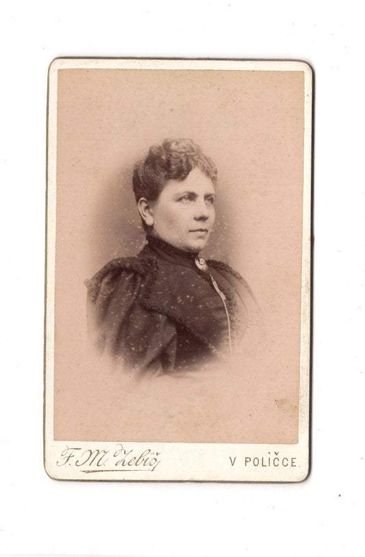 Fotografie Damenportrait - Policce 1890er / CDV C1-15