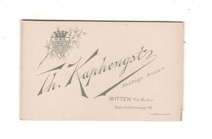 Fotografie Feines Paar - Witten an der Ruhr um 1900 / CDV L1-36