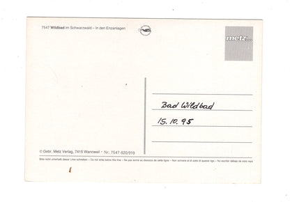 Ansichtskarte Wildbad im Schwarzwald / In den Enzanlagen / G1-68