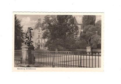Ansichtskarte Bückeburg / Schlossbrücke