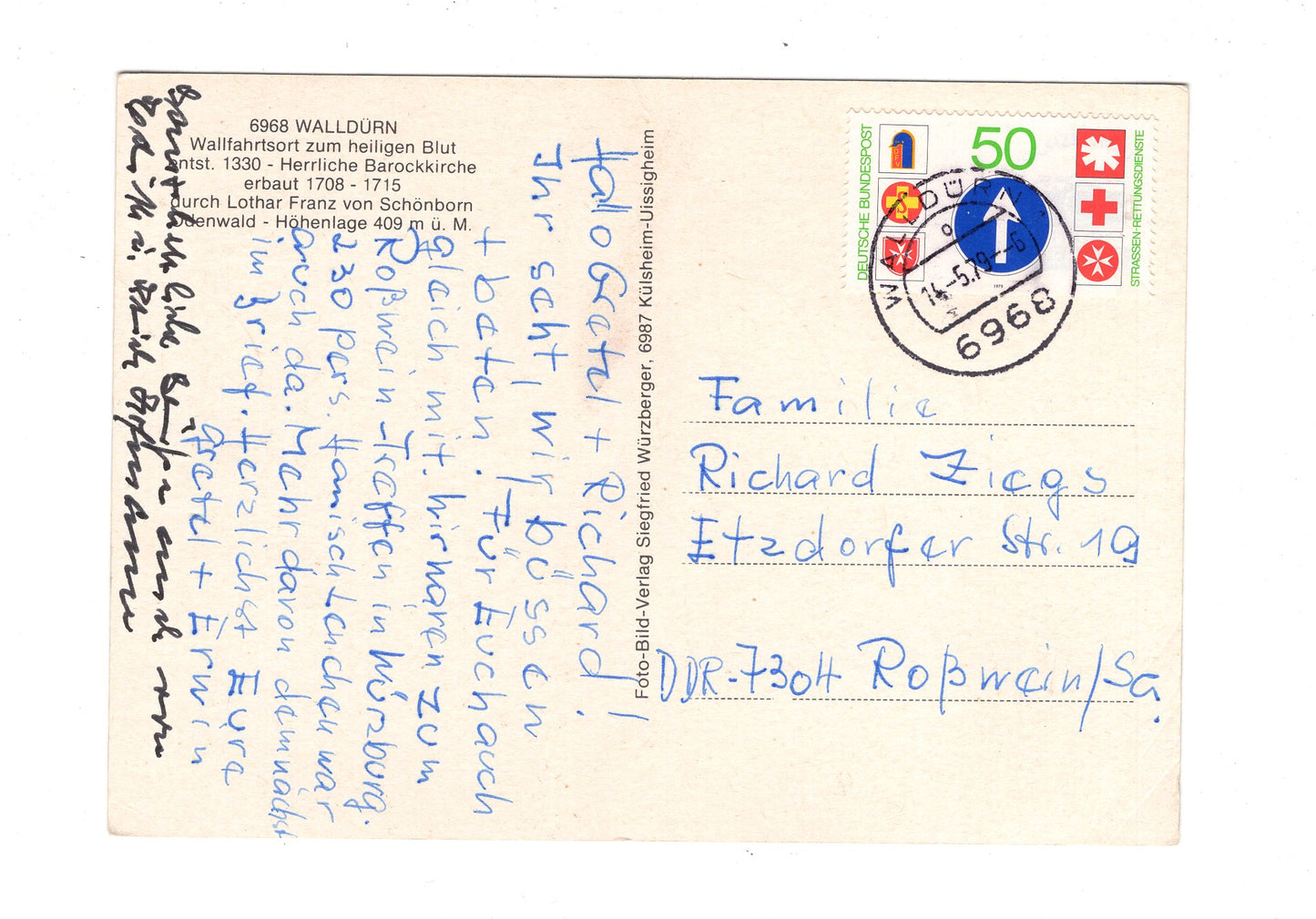 Ansichtskarte Wallfahrtsort Walldürn / H1-64